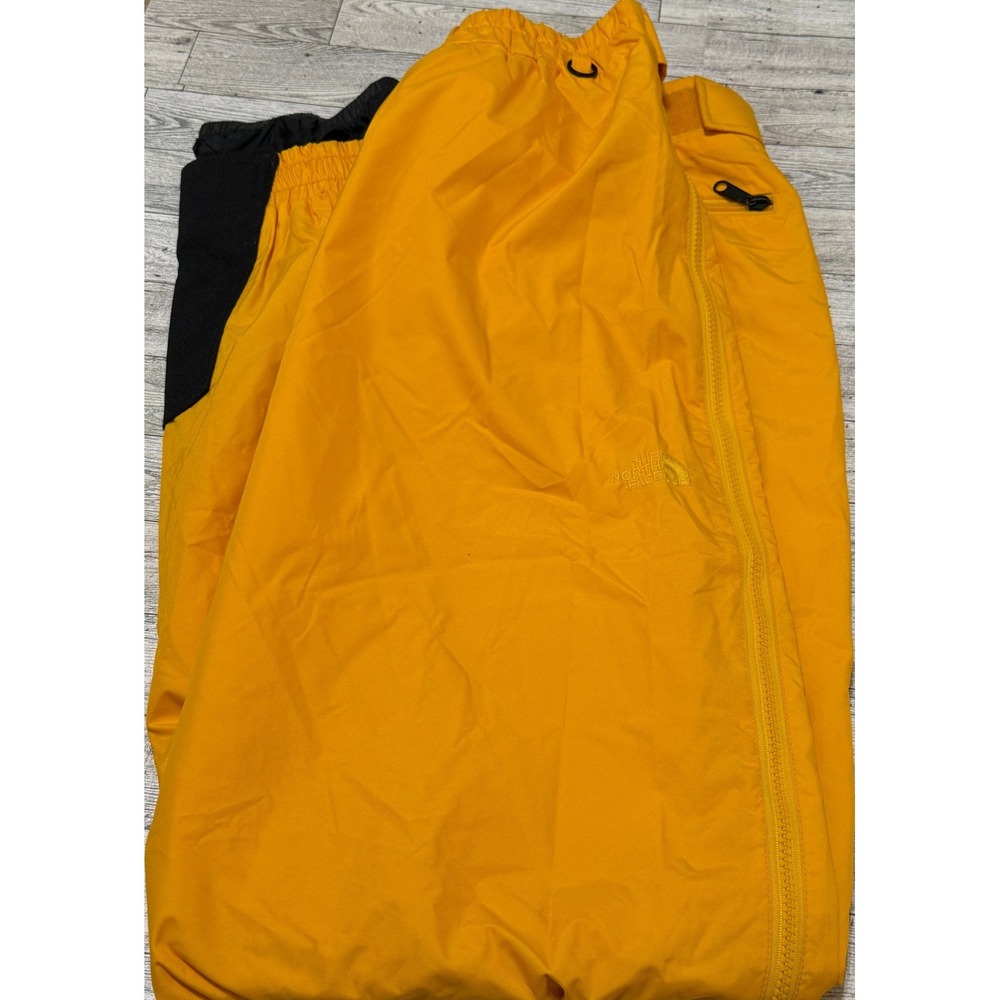 The North Face Vintage Y2K Yellow Black Ski Pants Mens Medium Long Full Side Zip